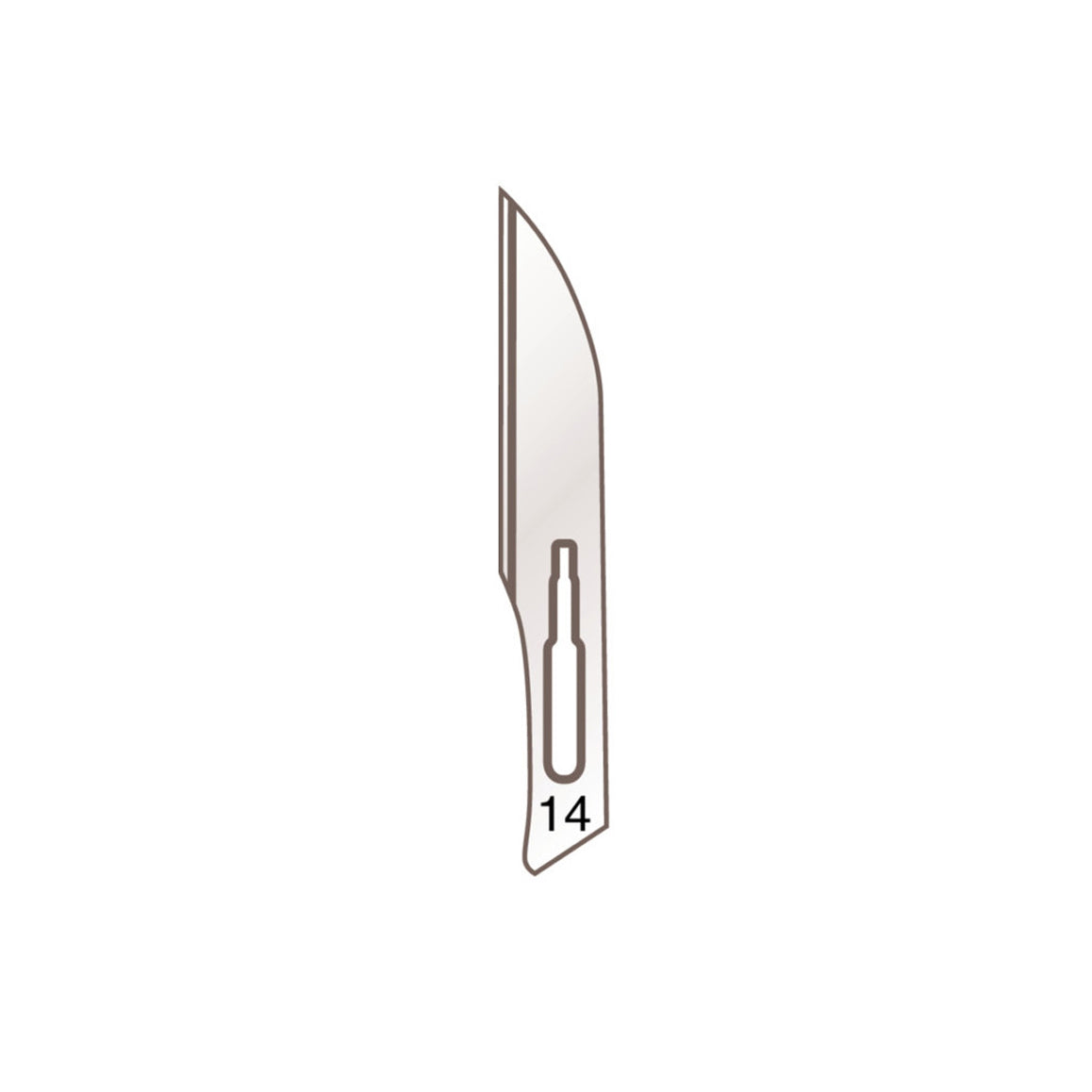 Skalpellklingen Nr. 14 für Griff Nr. 3 – Karbonstahl