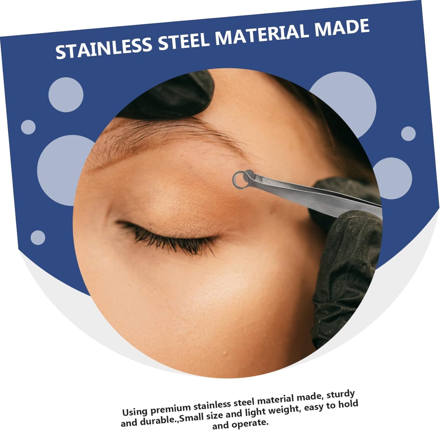 Ball-holder tweezers - round notch at the front