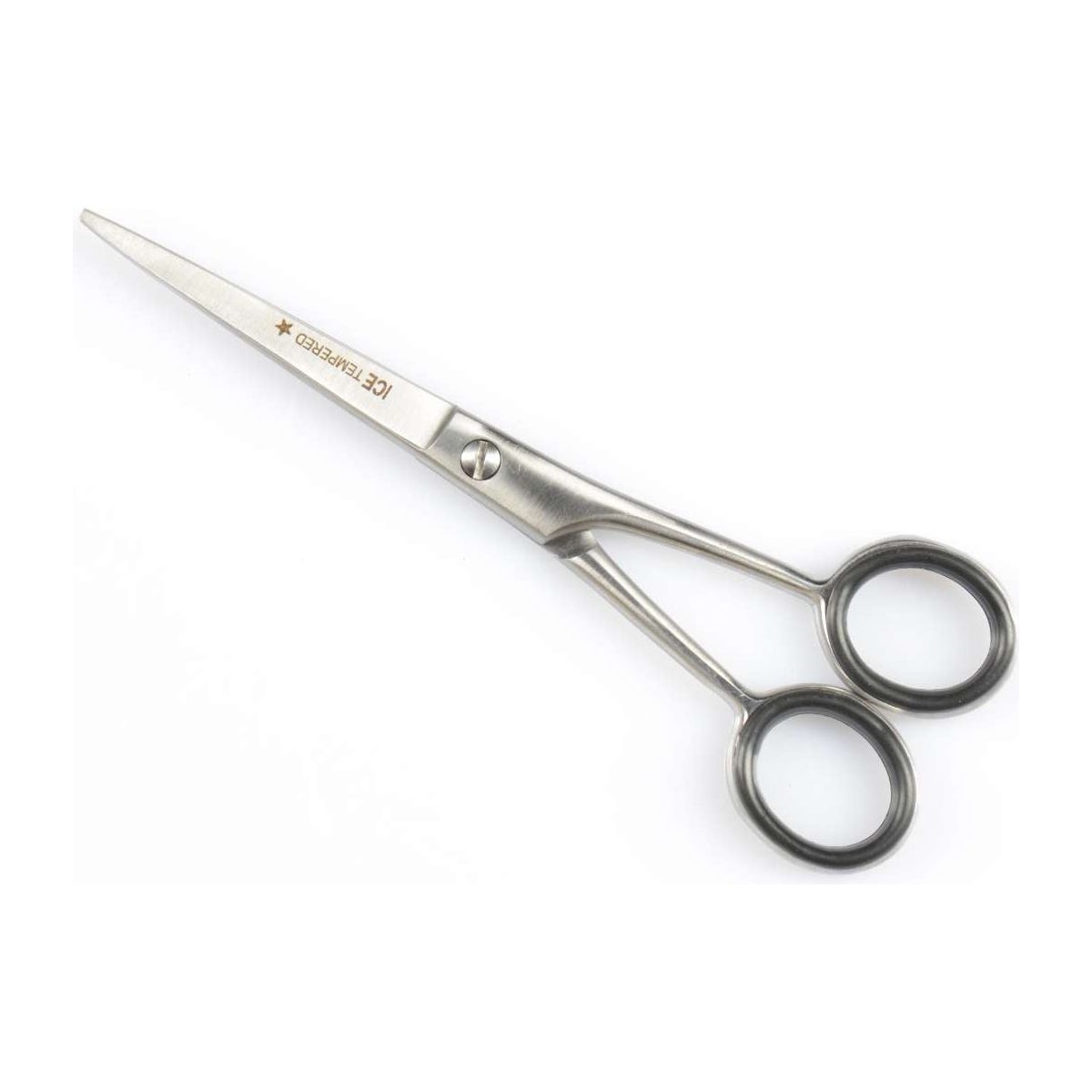 Hairdressing scissors with micro-serration