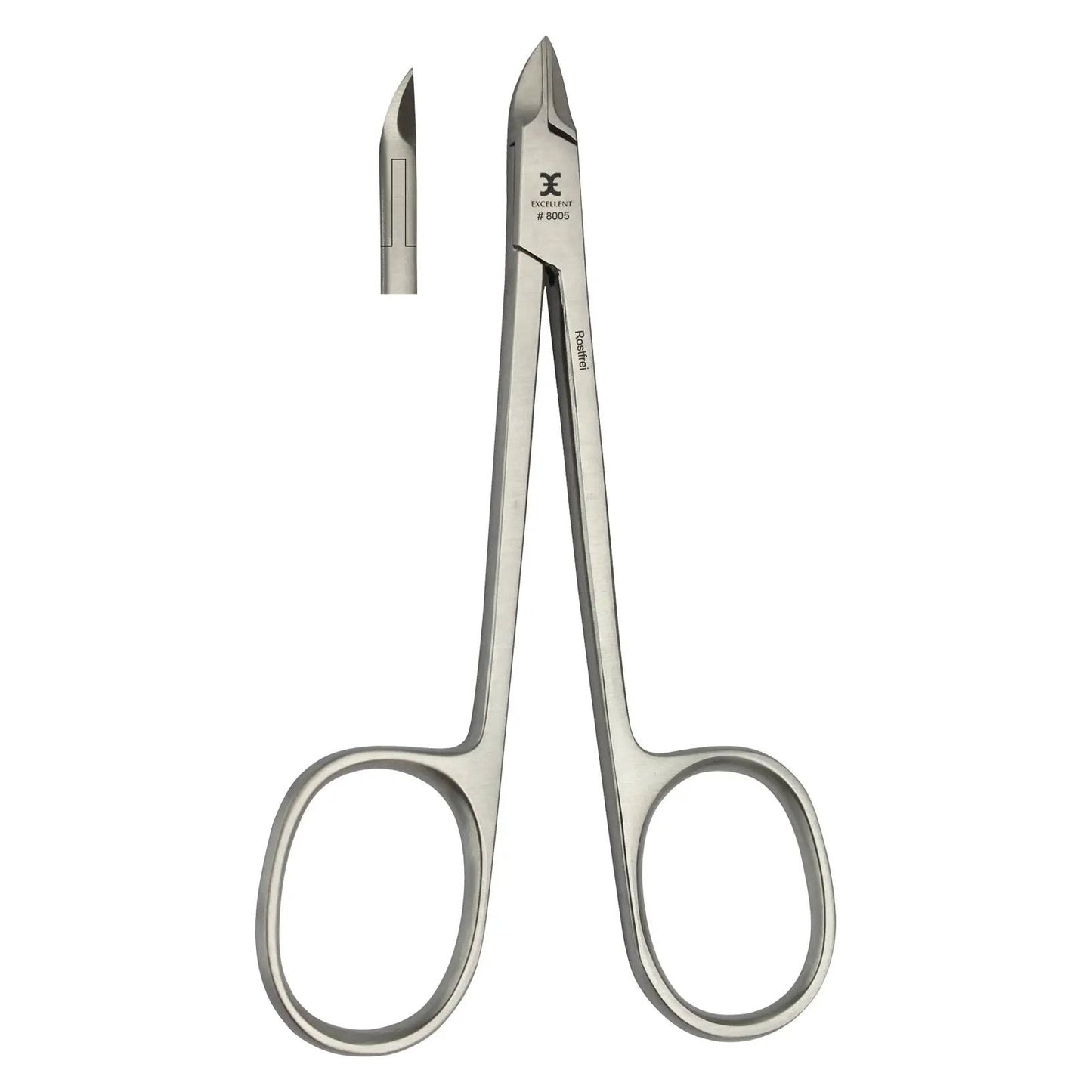 Cuticle nippers 10 cm, straight cutting edge with scissor handle