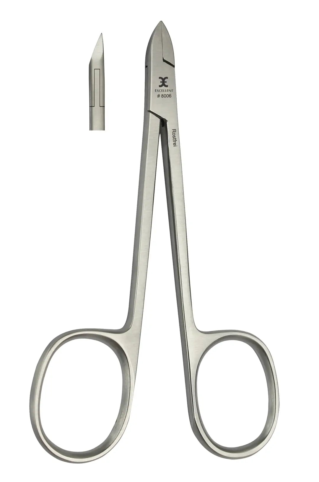 Cuticle nippers 10 cm, straight cutting edge with scissor handle