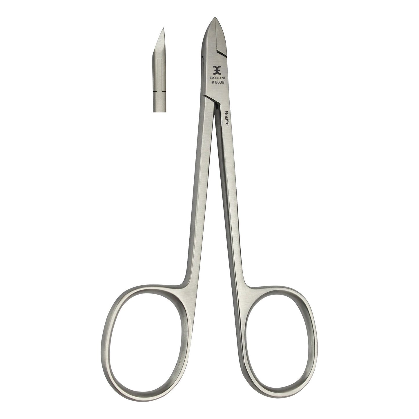 Cuticle nippers 10 cm, straight cutting edge with scissor handle