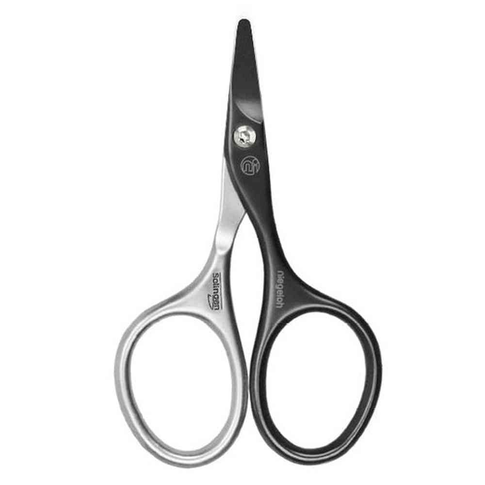 Babyschere Inox style Titanium, schwarz, selbstsch.