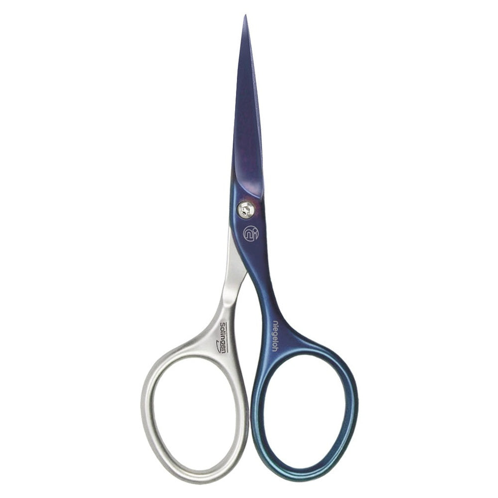 Bartschere Inox style Titanium, stahlblau