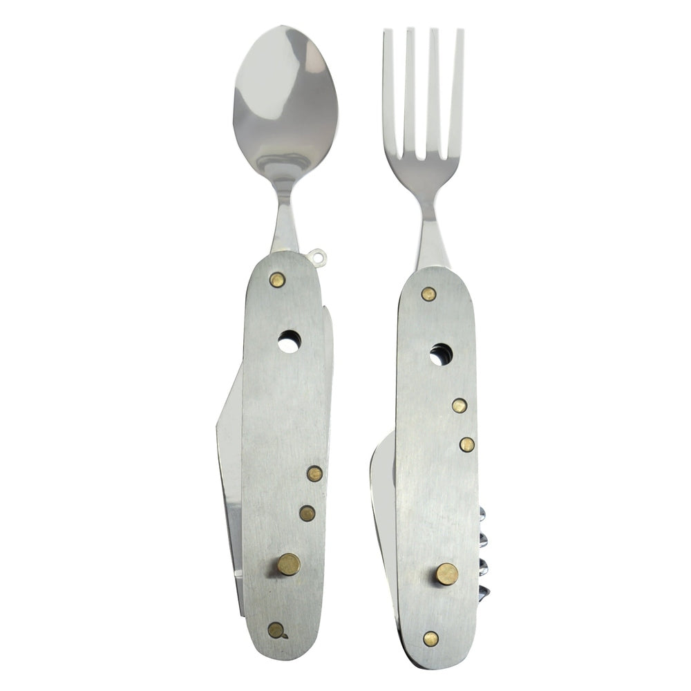 Campingbesteck aus Edelstahl