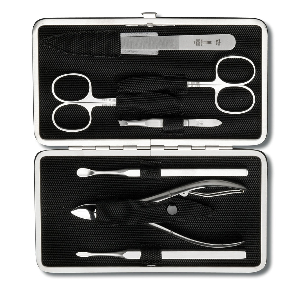 DREITURM Maniküre-Etuis – Maniküre Etui Made in Solingen - Modell BLACK TEX