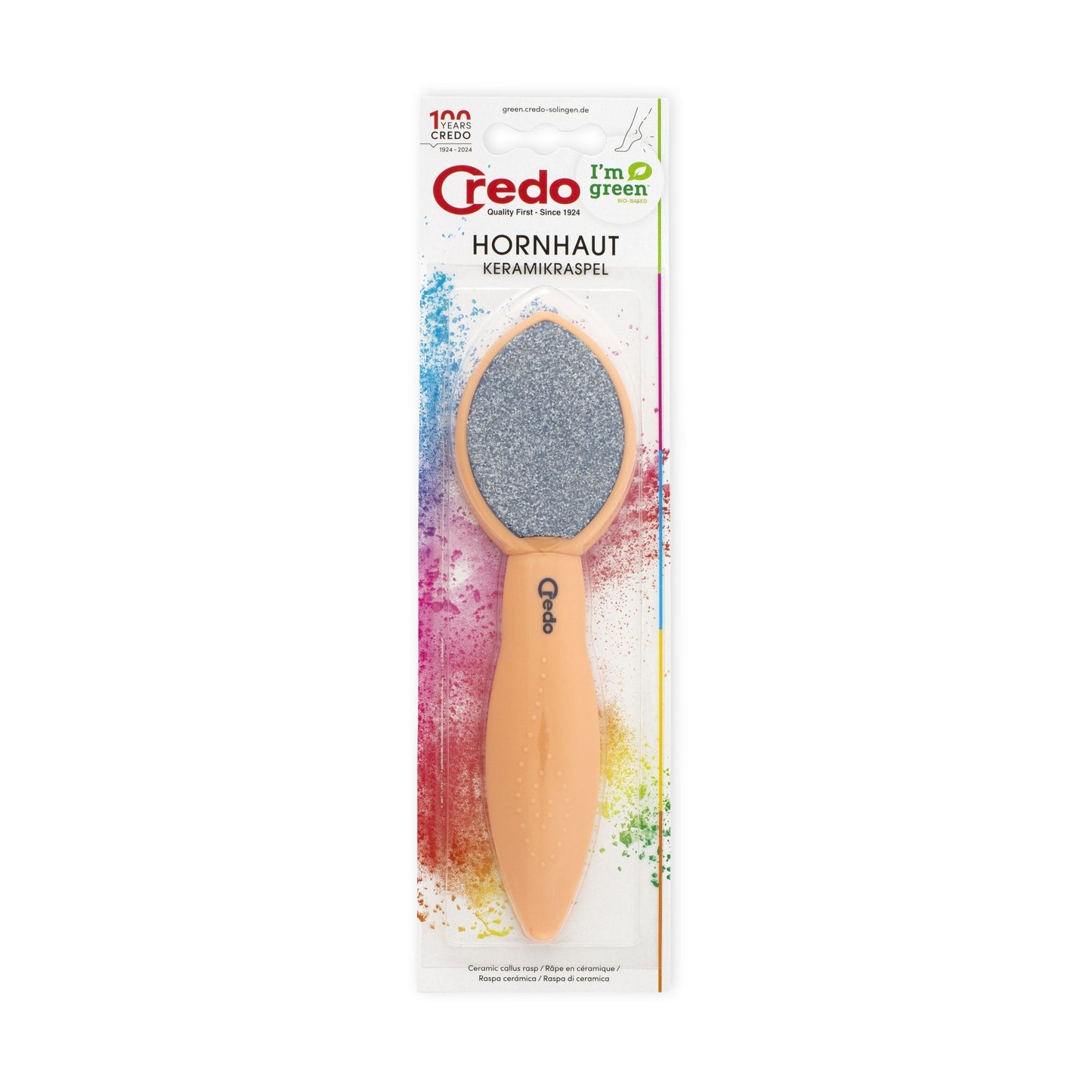 Duo Keramikraspel, grob/fein, apricot Blister