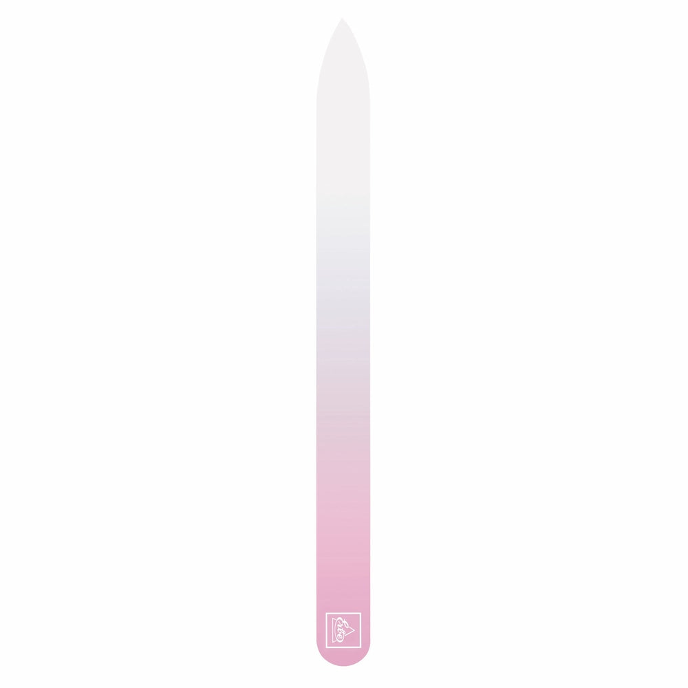 ERBE-GLASFEILE"SOFT-TOUCH PASTELL"ROSA MM 140x3,ZWEISEITIG,BOX ROSA