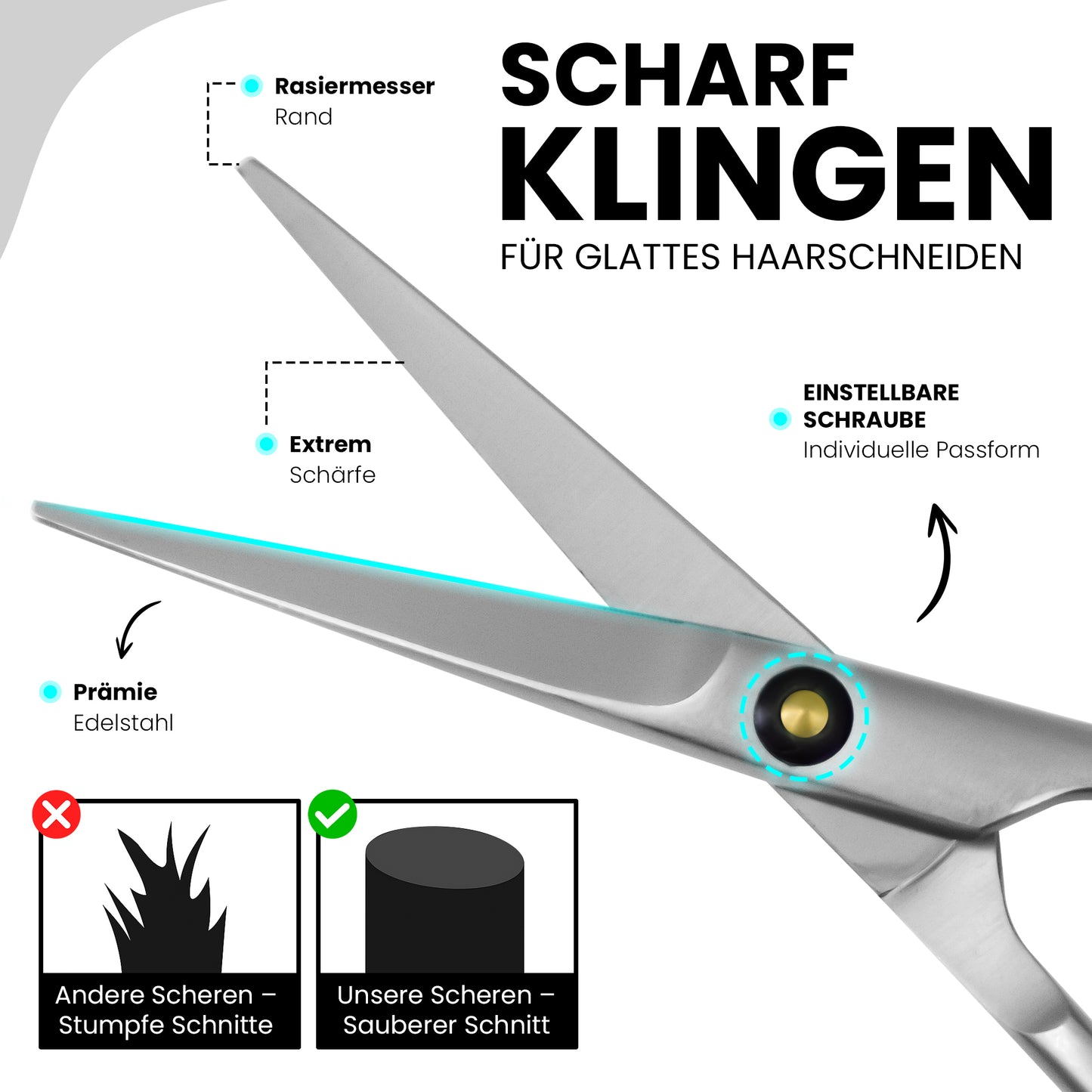 Excellent Profi Haarschere 5,5 Zoll