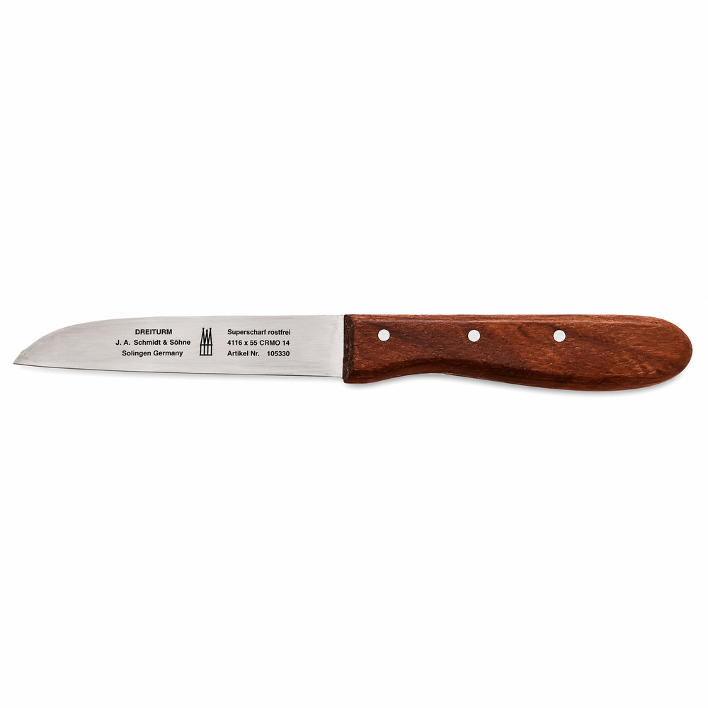 Gemüssemesser mit Holzgriff - Made in Solingen
