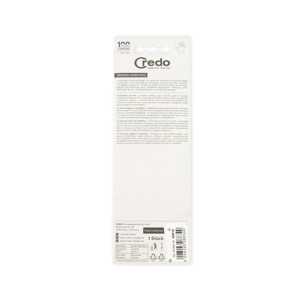 Keramik Nagelfeile 3 Flächen - Aprikose