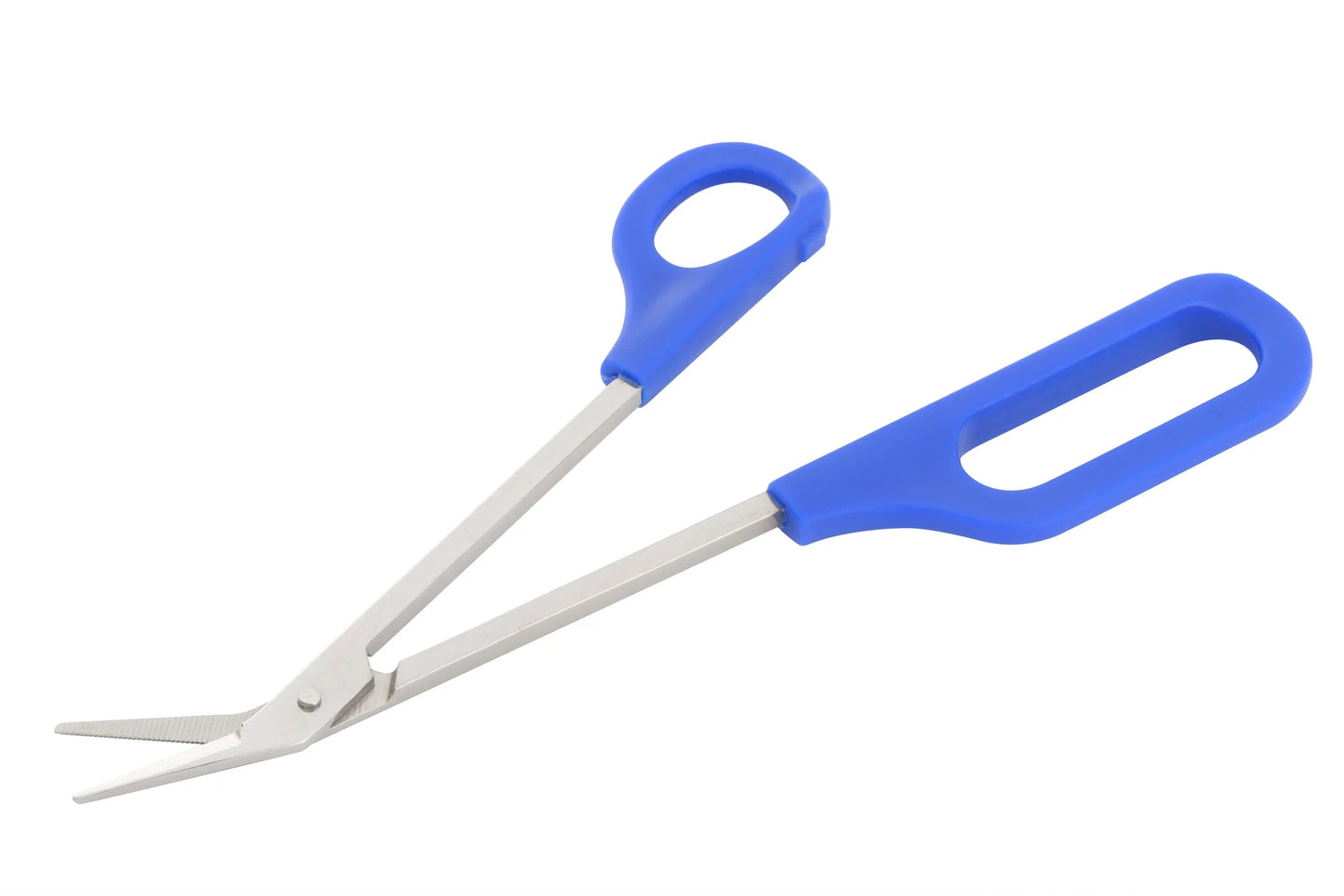 Toenail scissors with extra long handle blue