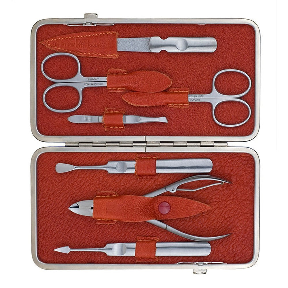 Maniküre-/Pediküreset – Made in Solingen - Modell Terracotta 7-teilig