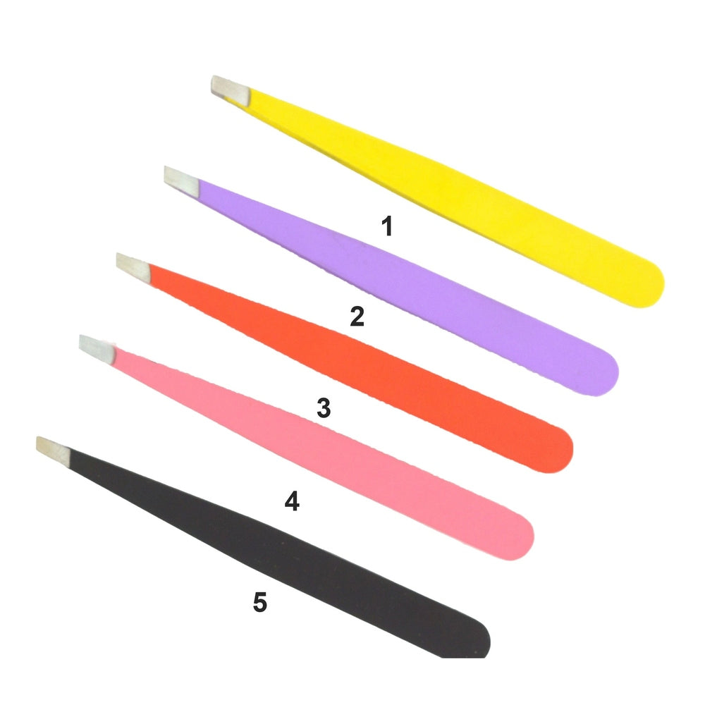 Pinzette schräg inkl. Lederetui