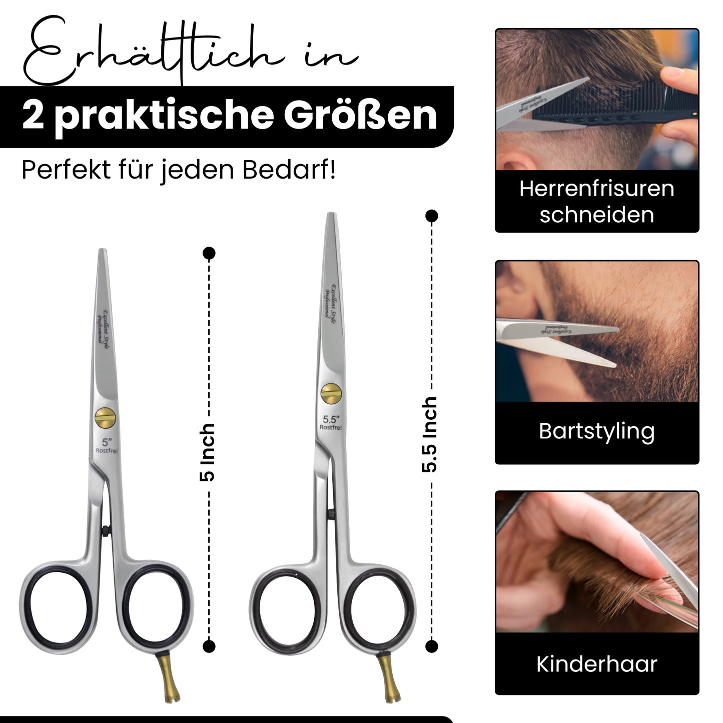 Professionelle Haarschere 5 Zoll