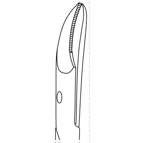 RUCK® Nagelschere gebogen mit Mikroverzahnung