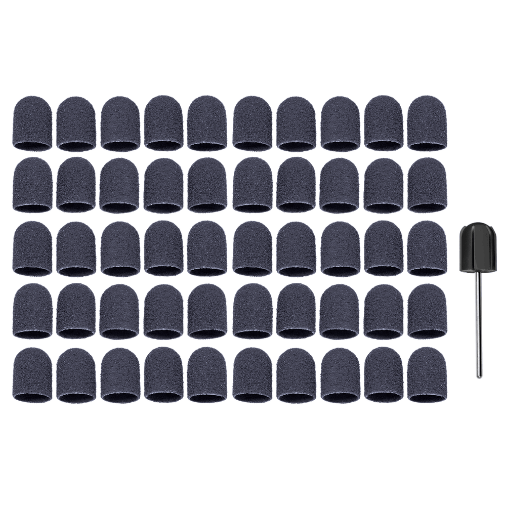 Ruck Schleifkappen-Set korund-schwarz grob Ø 13 mm