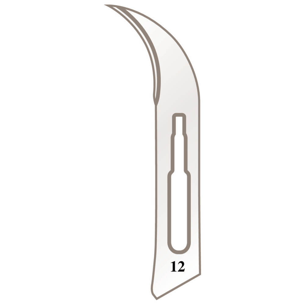 Skalpellhalter Klingen Nr. 12 für Griff Nr. 3