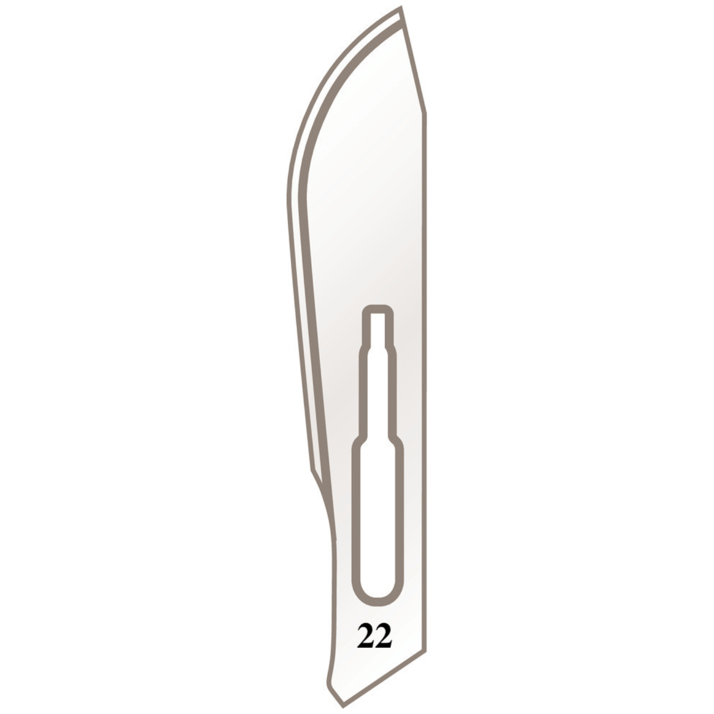 Skalpellhalter Klingen Nr. 22 für Griff Nr. 4