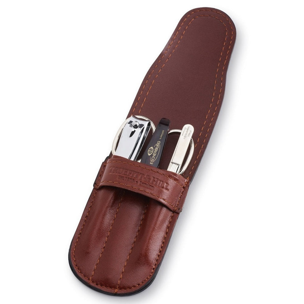 Truefitt & Hill Small Leather Manicure Set Tan