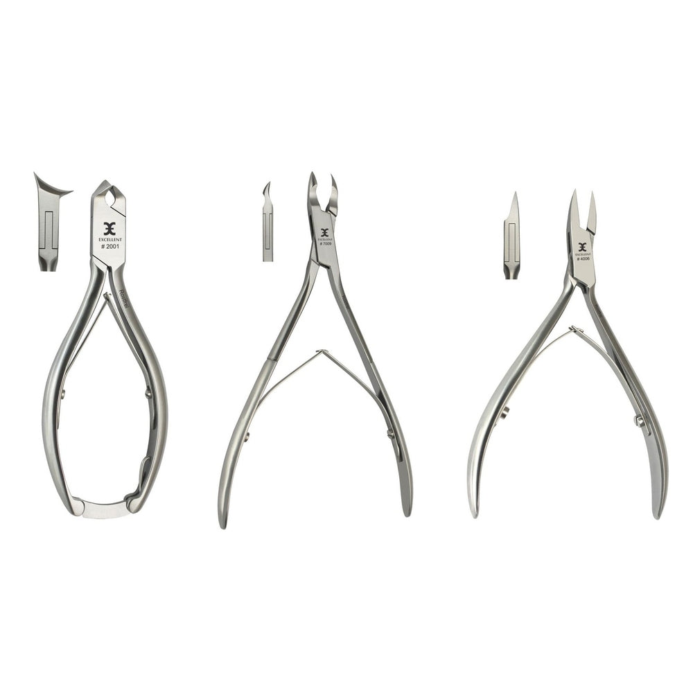 Podologie Starter Set mit Instrumenten aus rostfreiem Edelstahl