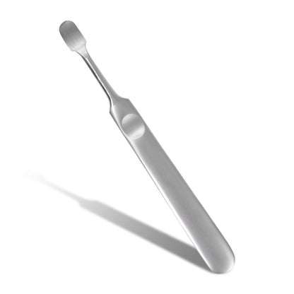 Nagelhautschieber Edelstahl – Sanfte abgerundete Spitze, ergonomischer rutschfester Griff