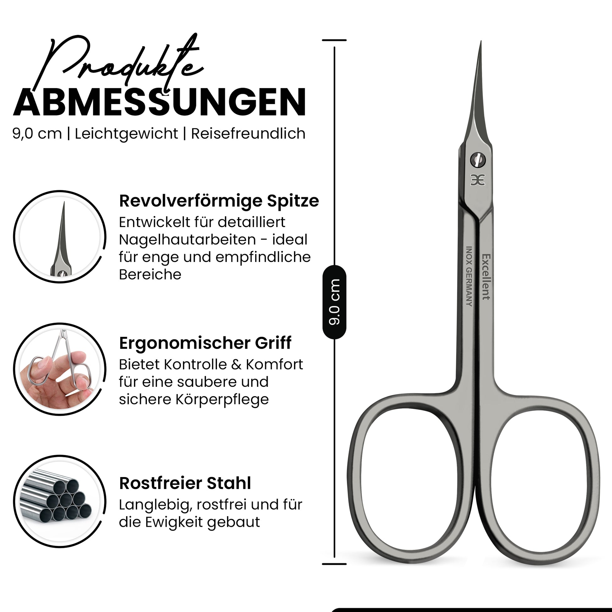 Hautschere - turmspitze Schneide