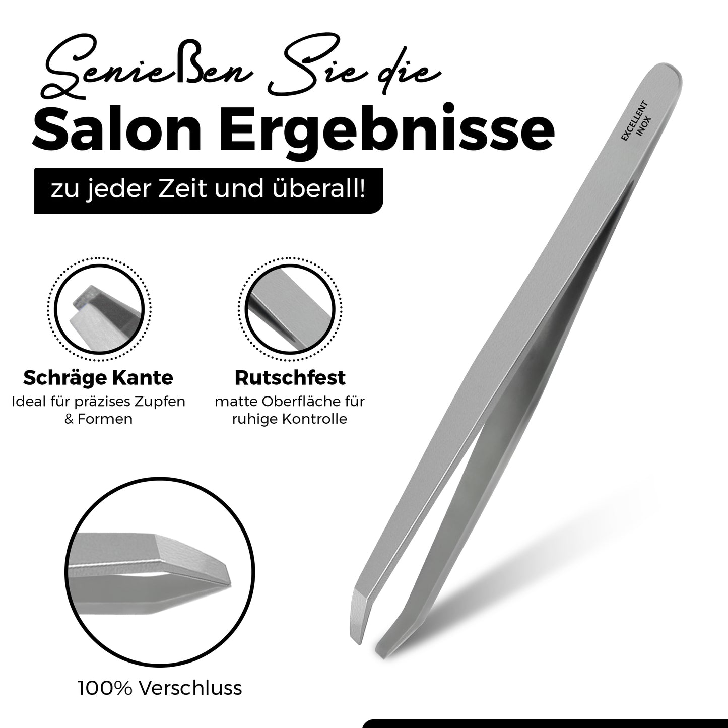 Excellent Pinzette - abgewinkelte Spitze
