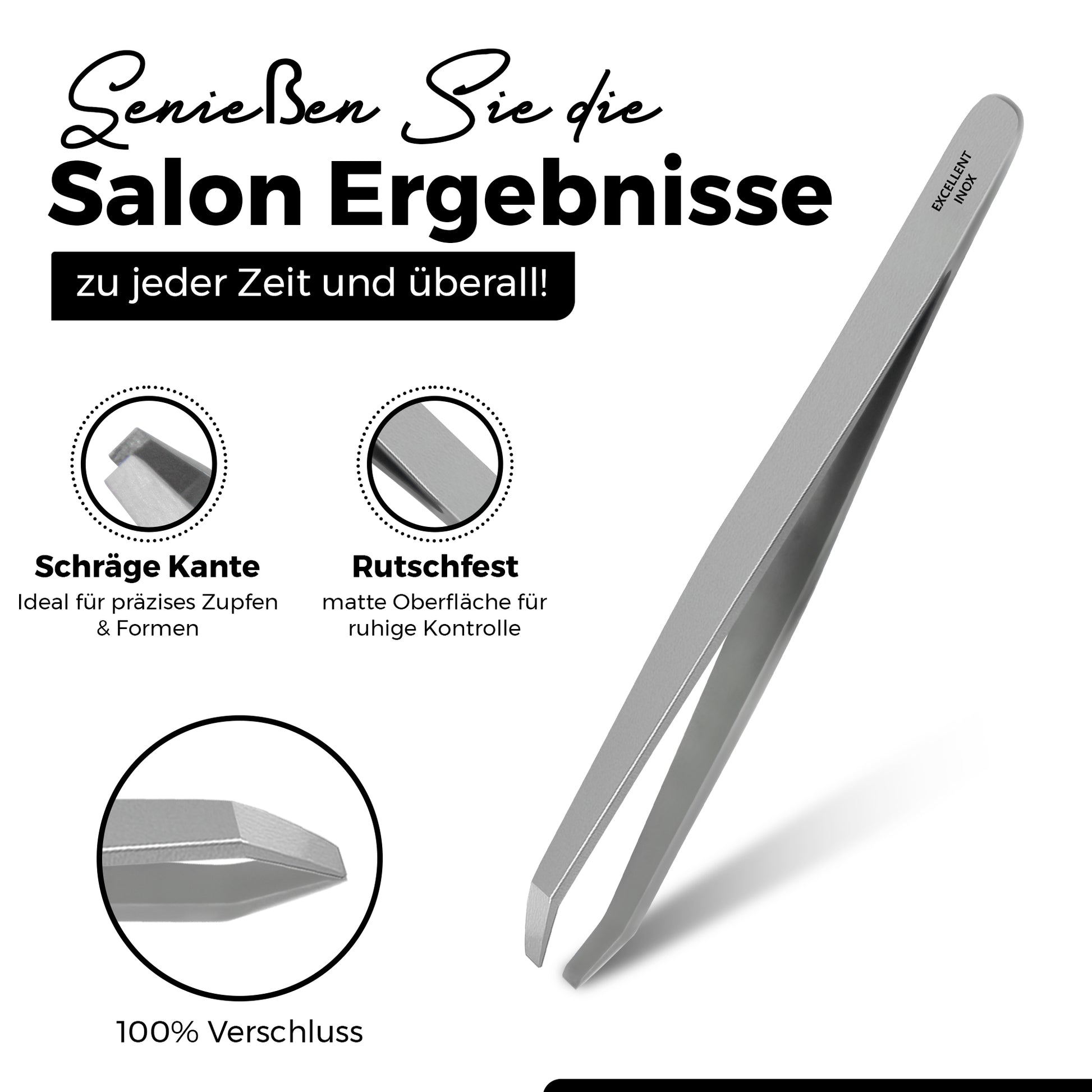 Excellent Pinzette - abgewinkelte Spitze