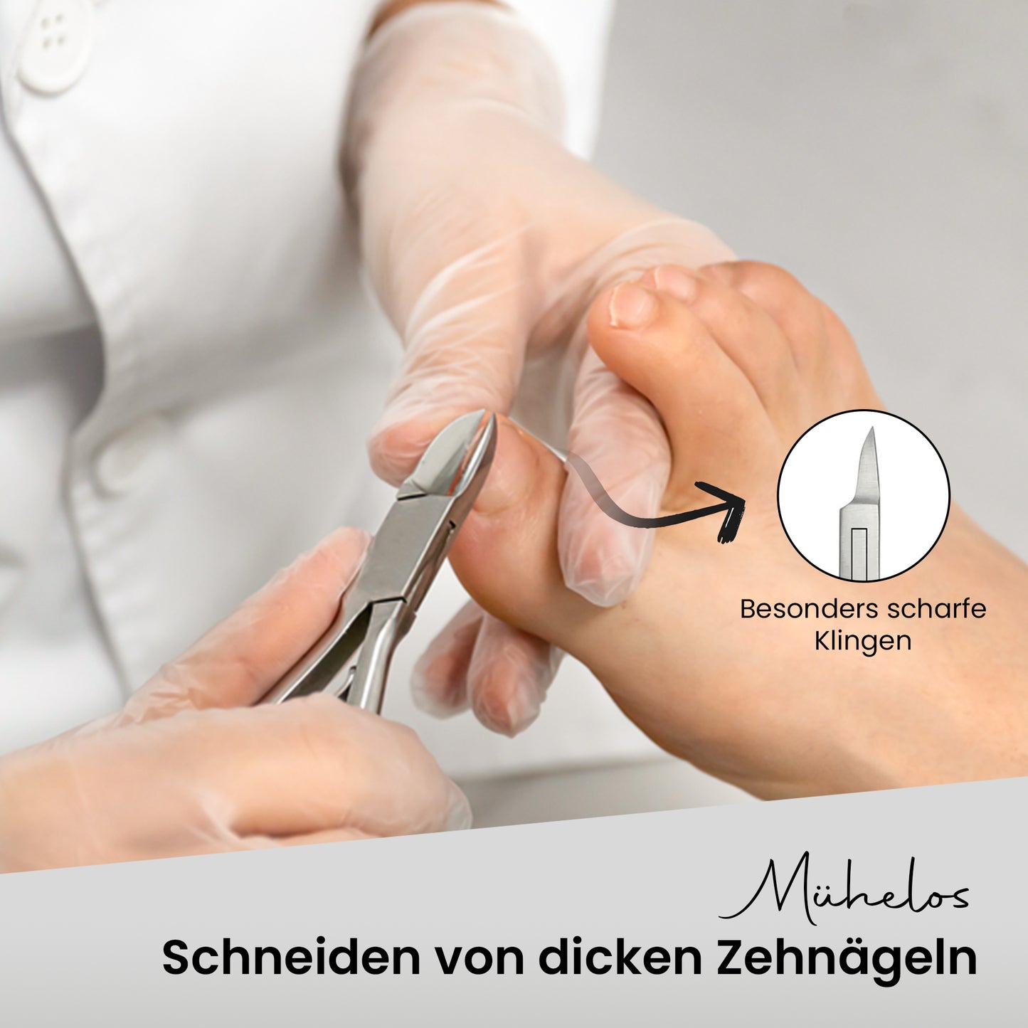 Eckennagelzange - Modell Schneide seitlich verjüngt