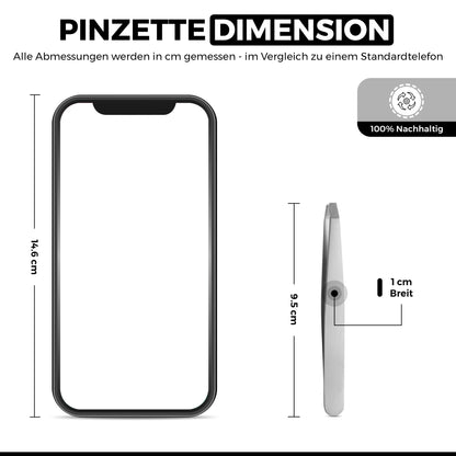 Haar-Pinzette - abgewinkelt Spitze