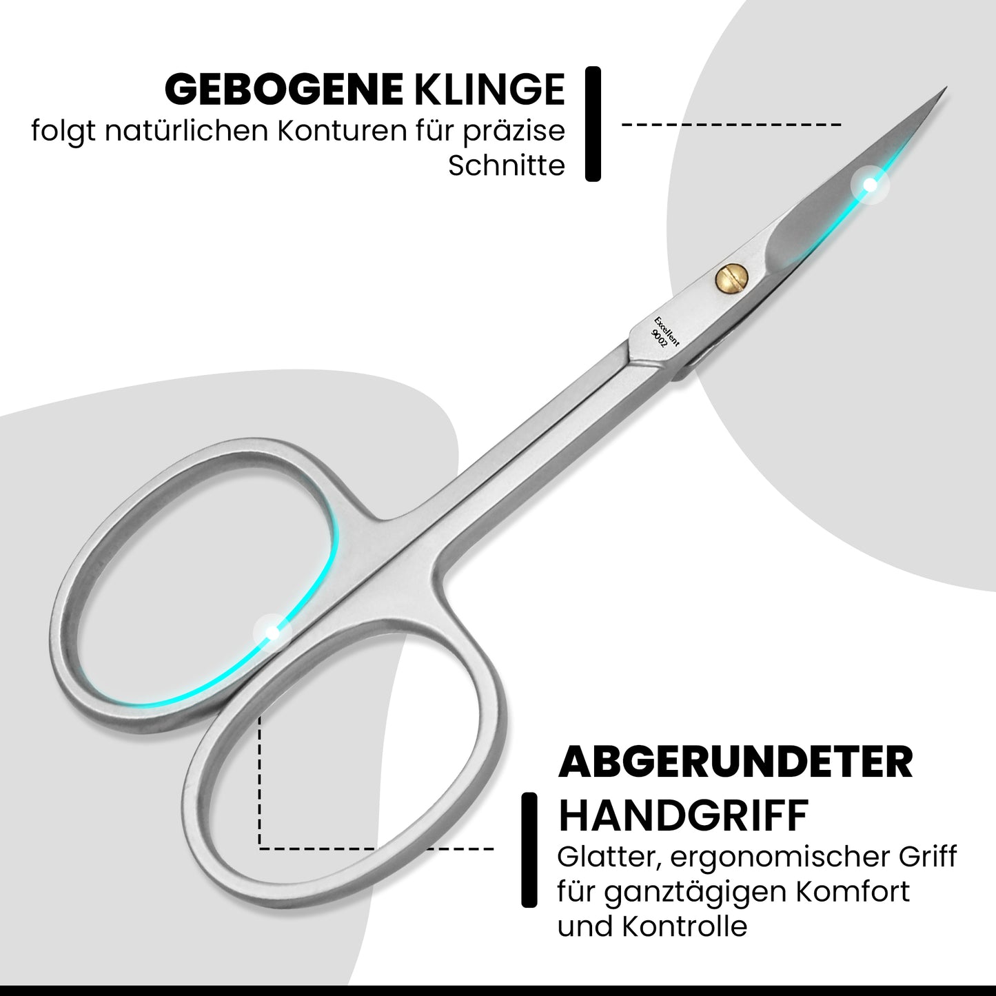 Hautschere - gebogene Spitze