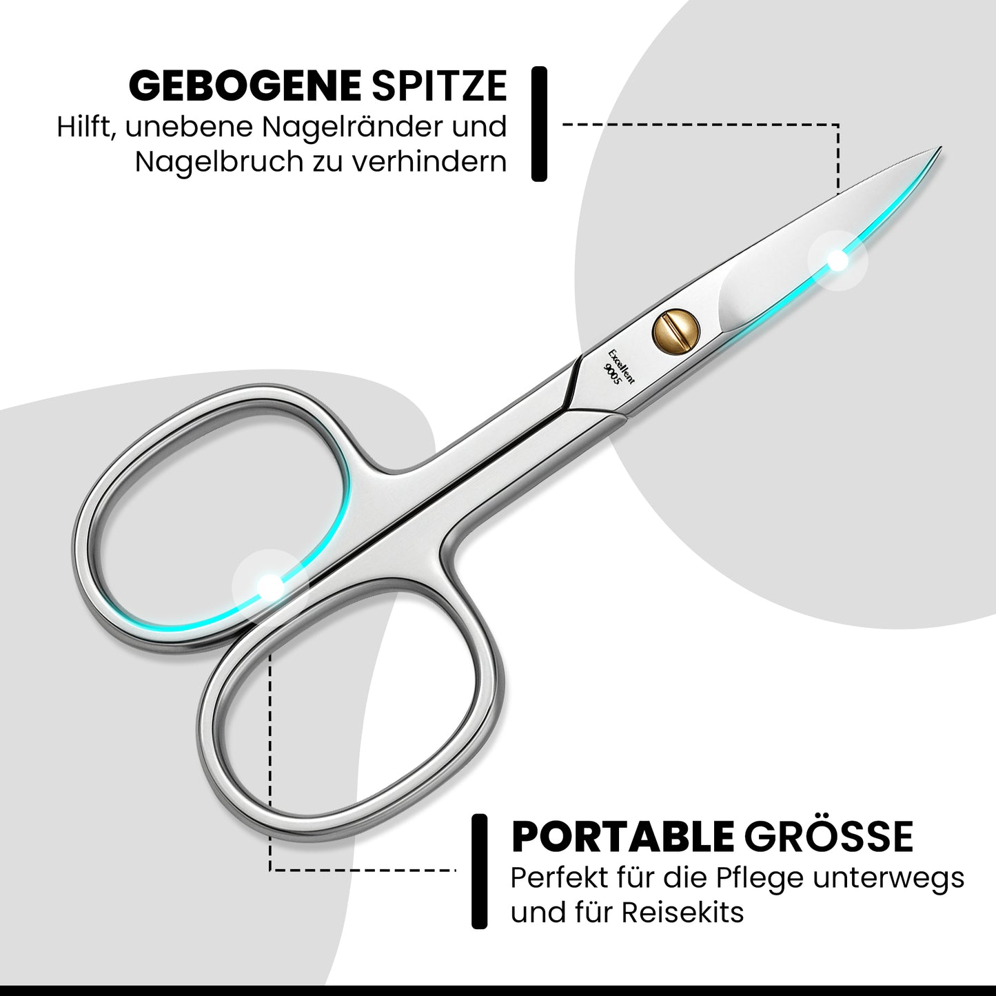 Nagelschere - gebogene Schneide