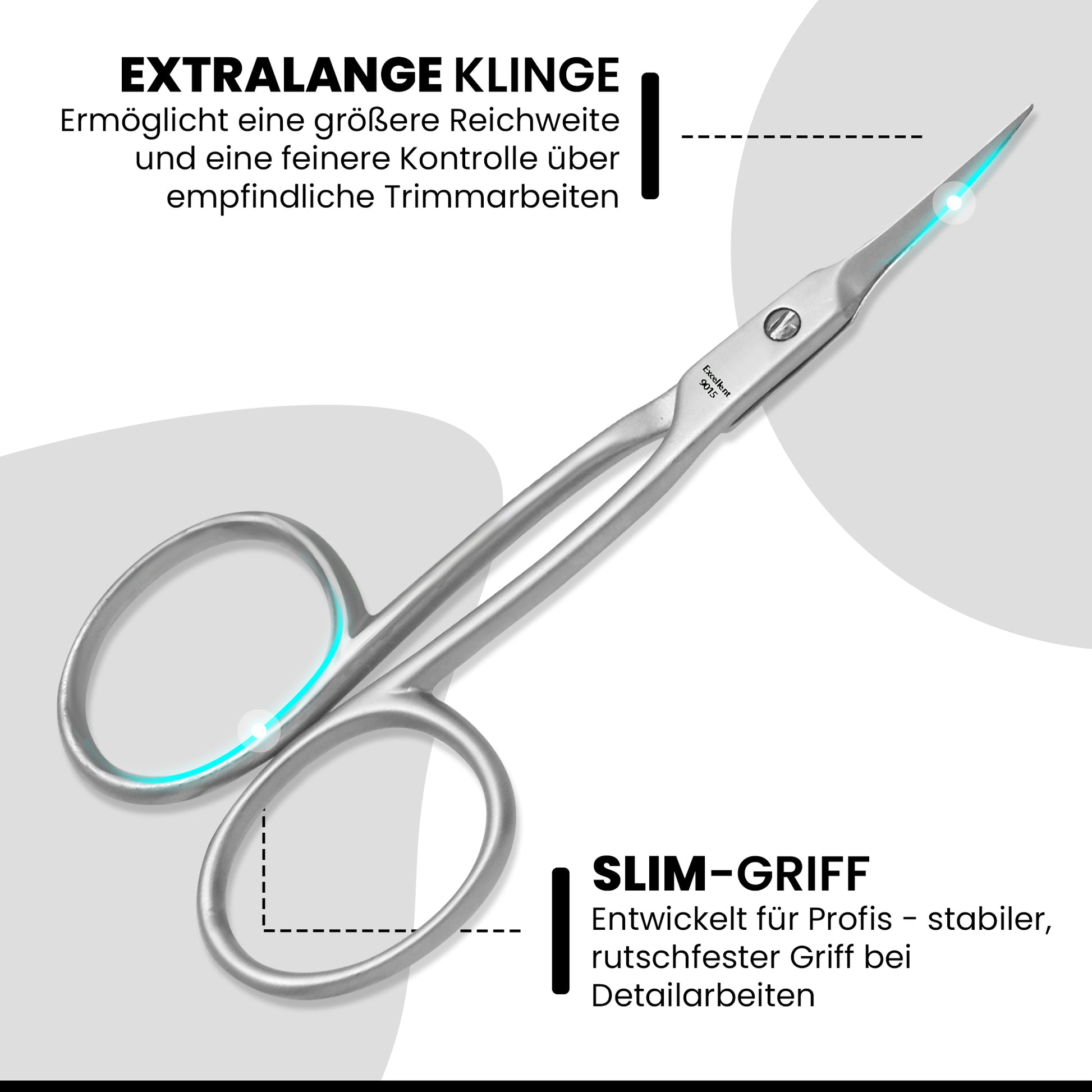 Hautschere extra lang & superspitz