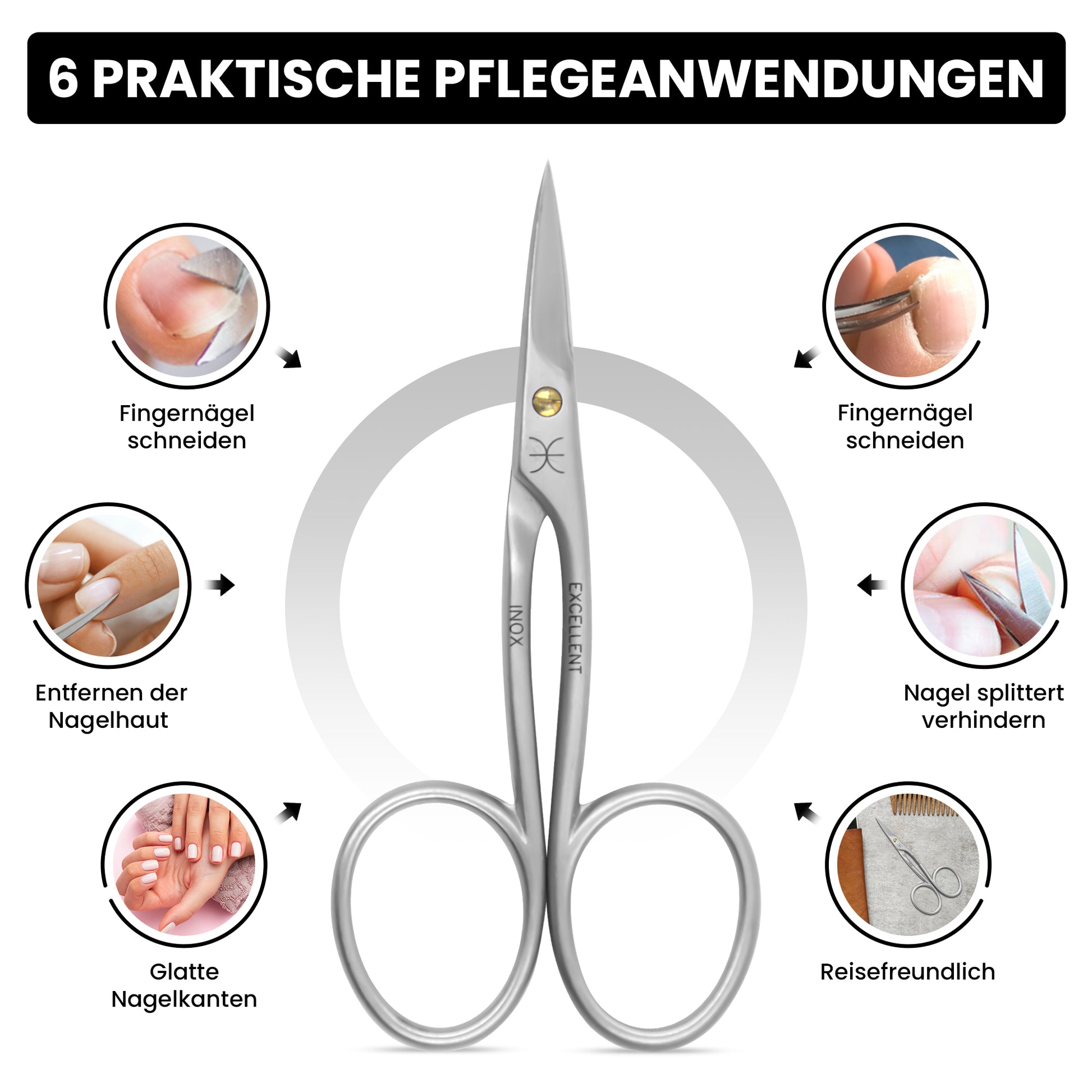 Excellent Fingernagelschere - extra spitz