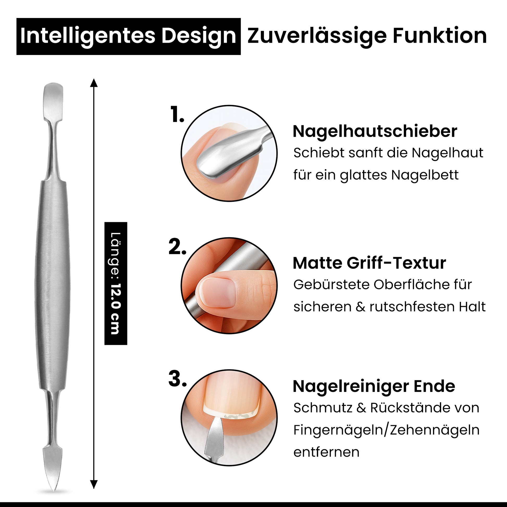 Nagelreiniger und Nagelpusher - doppelseitig