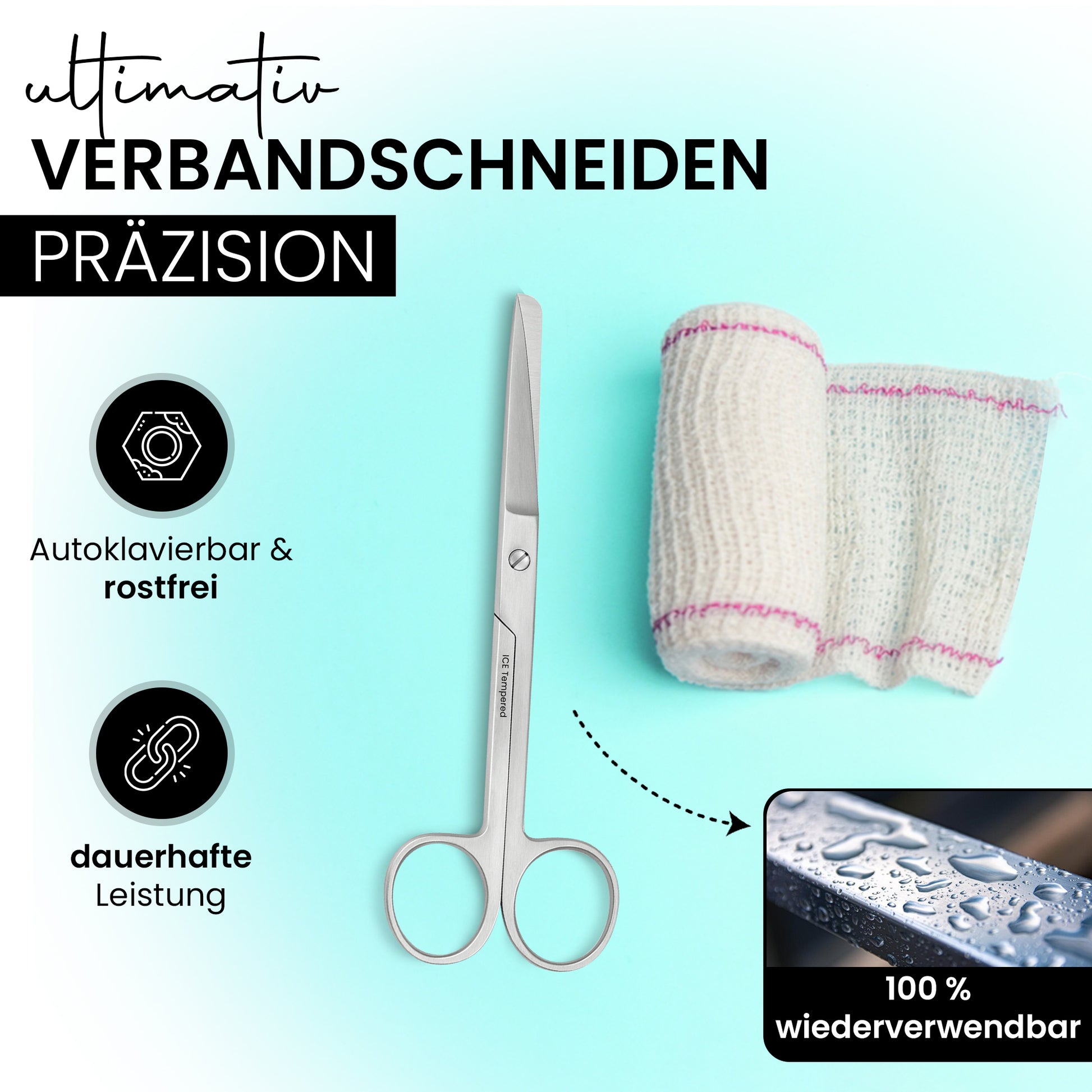 Verbandsschere - Schneide stumpf