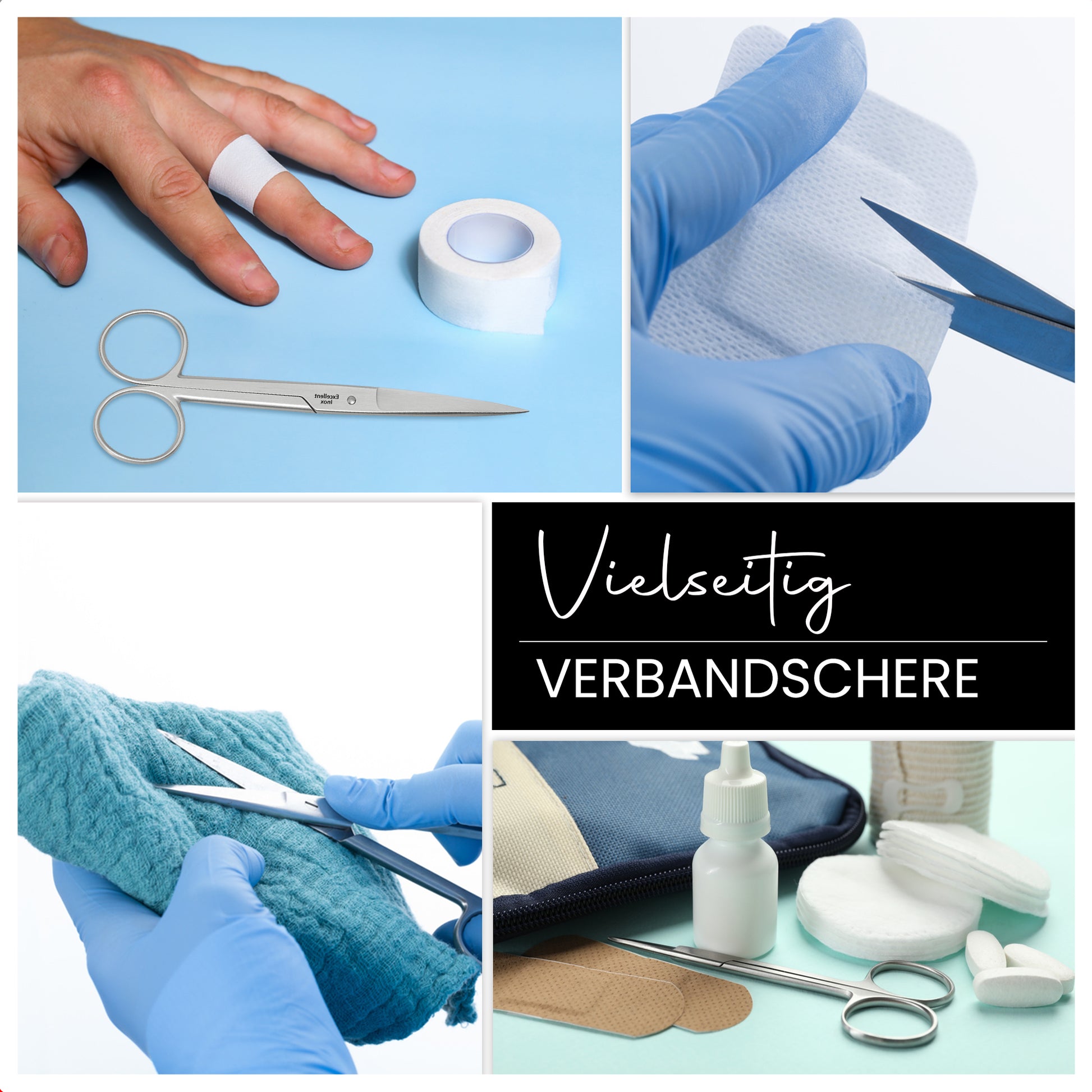 Verbandsschere Schneide spitz