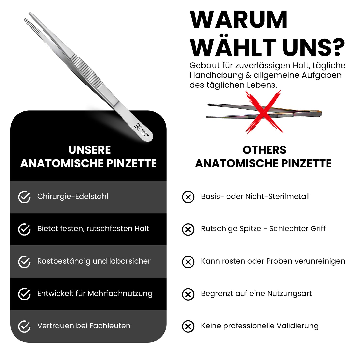 Anatomische Pinzette