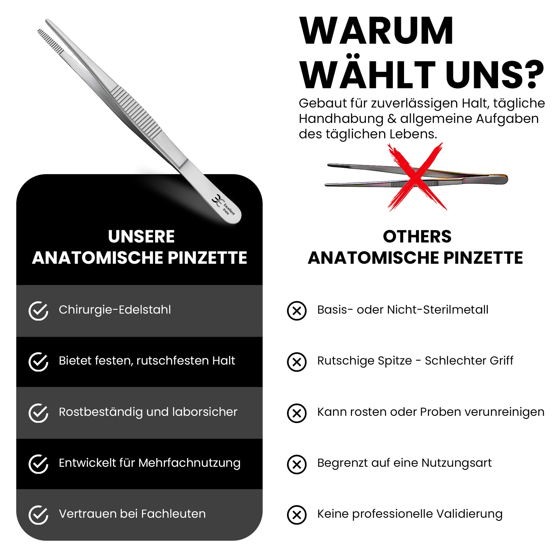 Anatomische Pinzette
