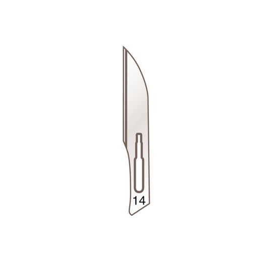 Skalpellklingen Nr. 14 für Griff Nr. 3 – Karbonstahl