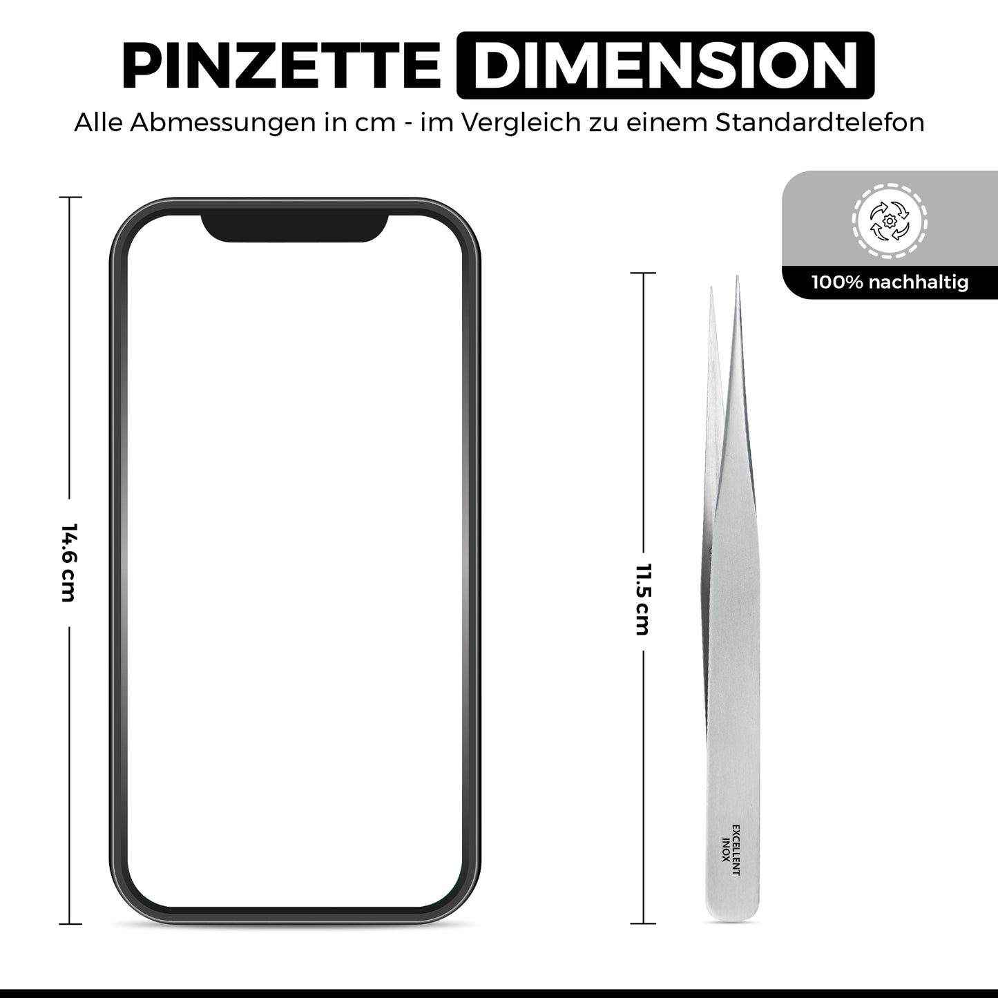Splitterpinzette - Präzisionspinzette - nicht magnetisch