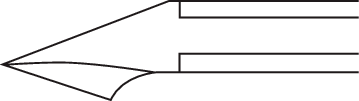 RUCK Hautzange 11,5 cm schräge 11 mm Schneide