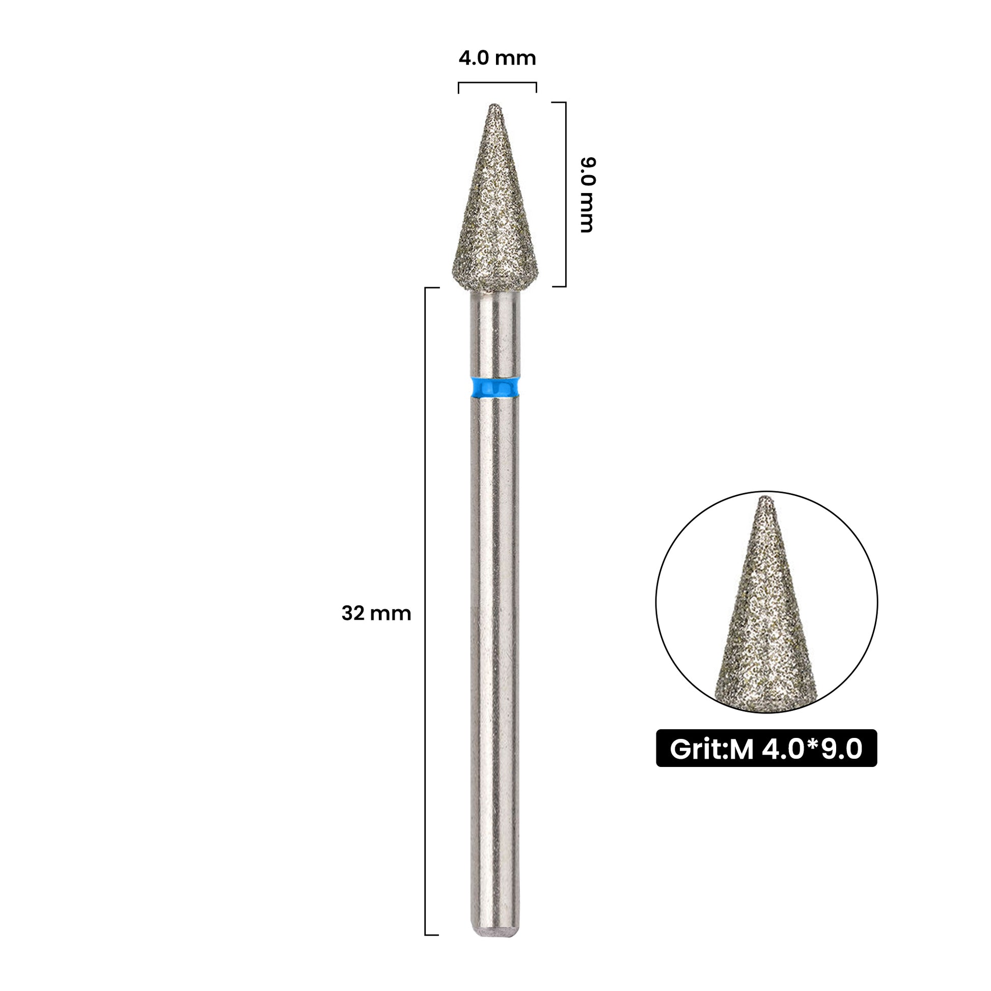 Diamant-Kegelbit für Nagelfräser