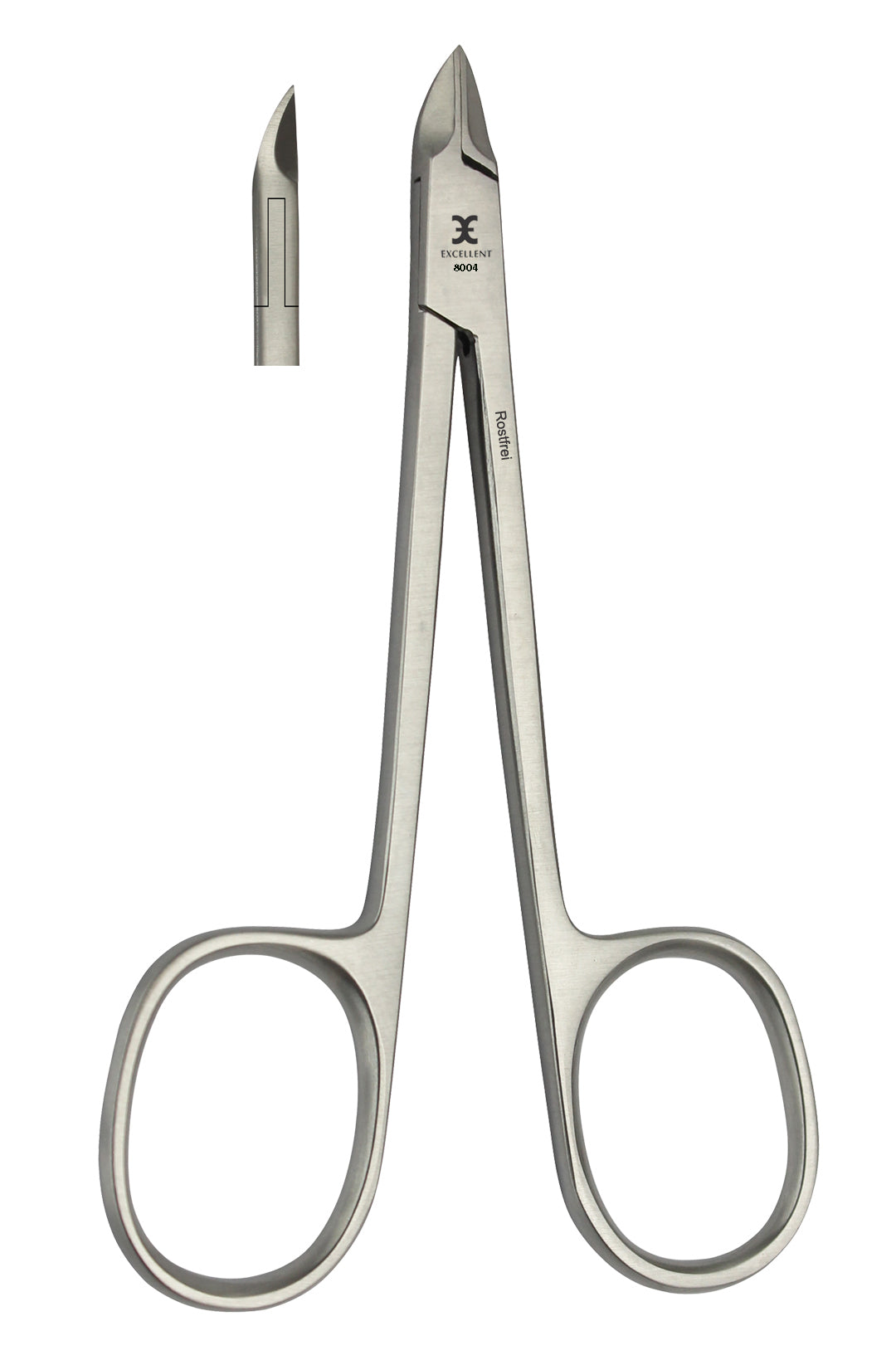 Cuticle nippers 8.5 cm especially for intermediate treatment with scissor handle