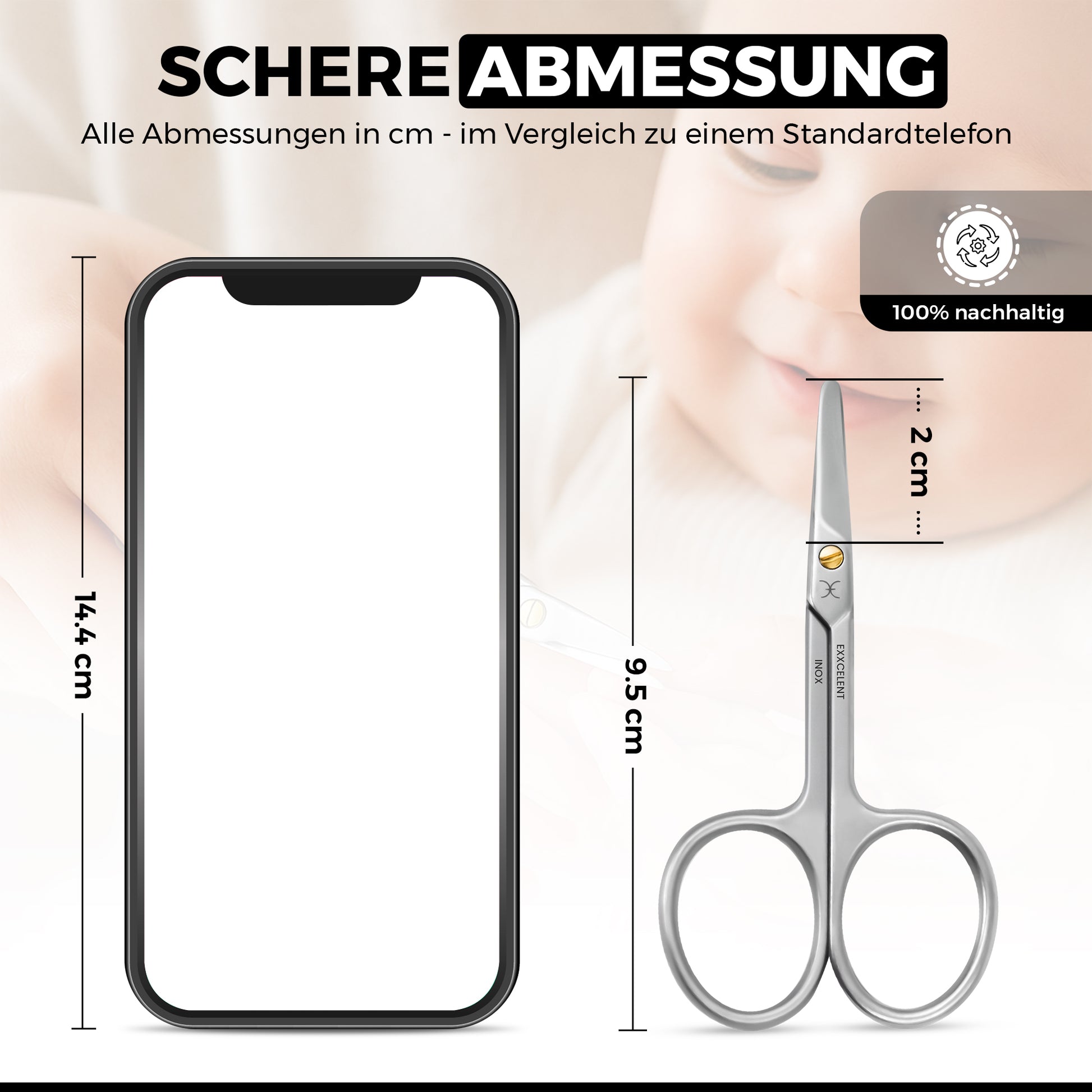 Babyschere abgerundet & verletzungssicher