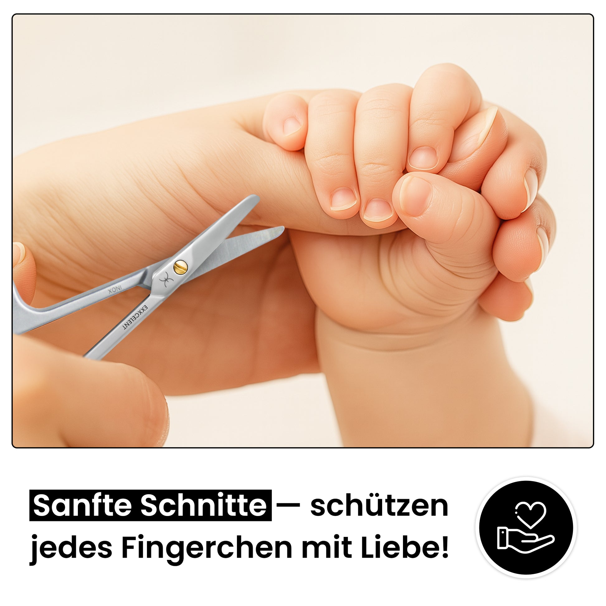 Babyschere abgerundet & verletzungssicher