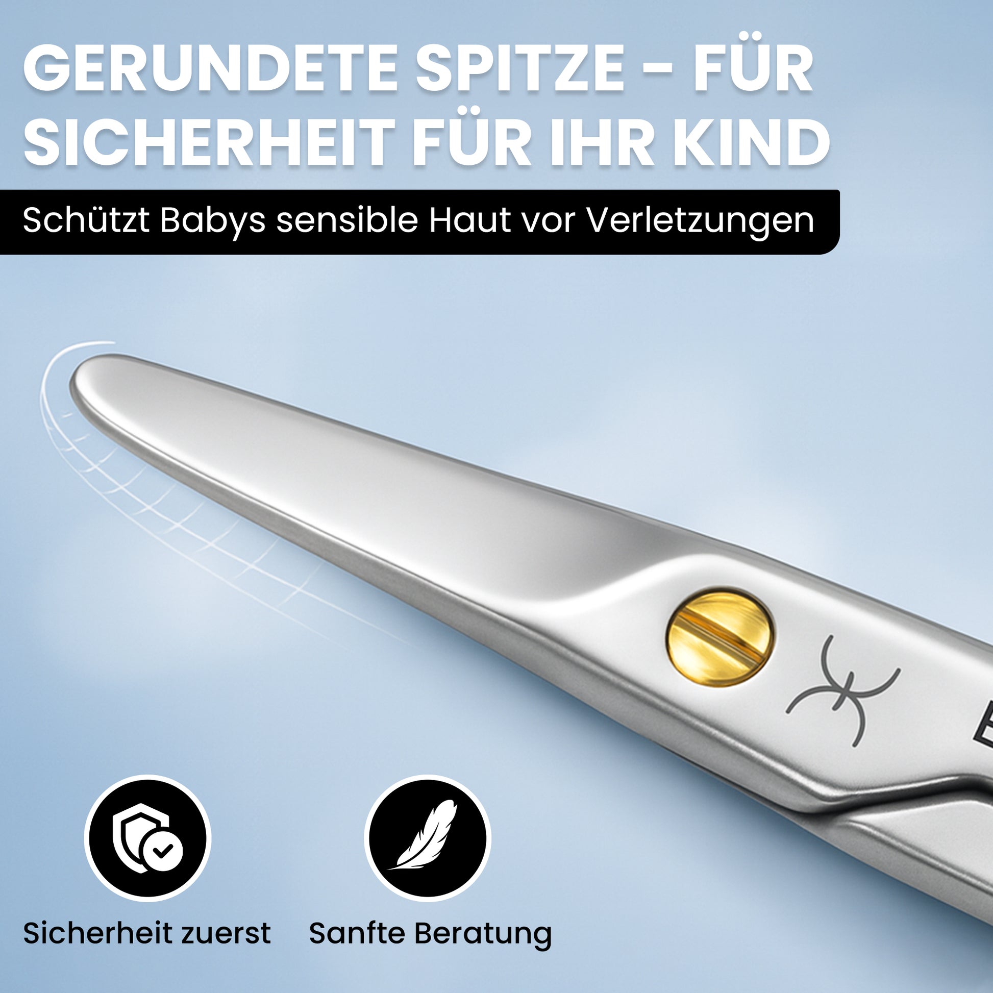 Babyschere abgerundet & verletzungssicher