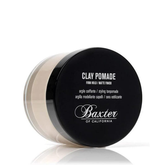 Baxter of California Clay Pomade – fester Halt – Farbe Grau/Beige (Produkt)