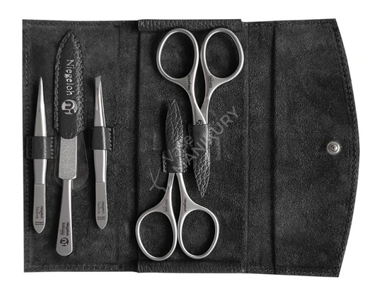 Etui Modell Manhattan L Grau - Made in Solingen